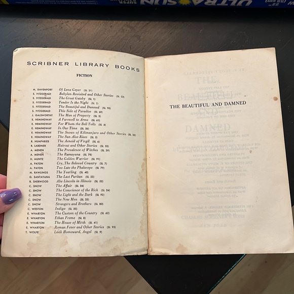 The Beautiful And The Damned F Scott Fitzgerald The Scribner Library - Picture 4 of 7